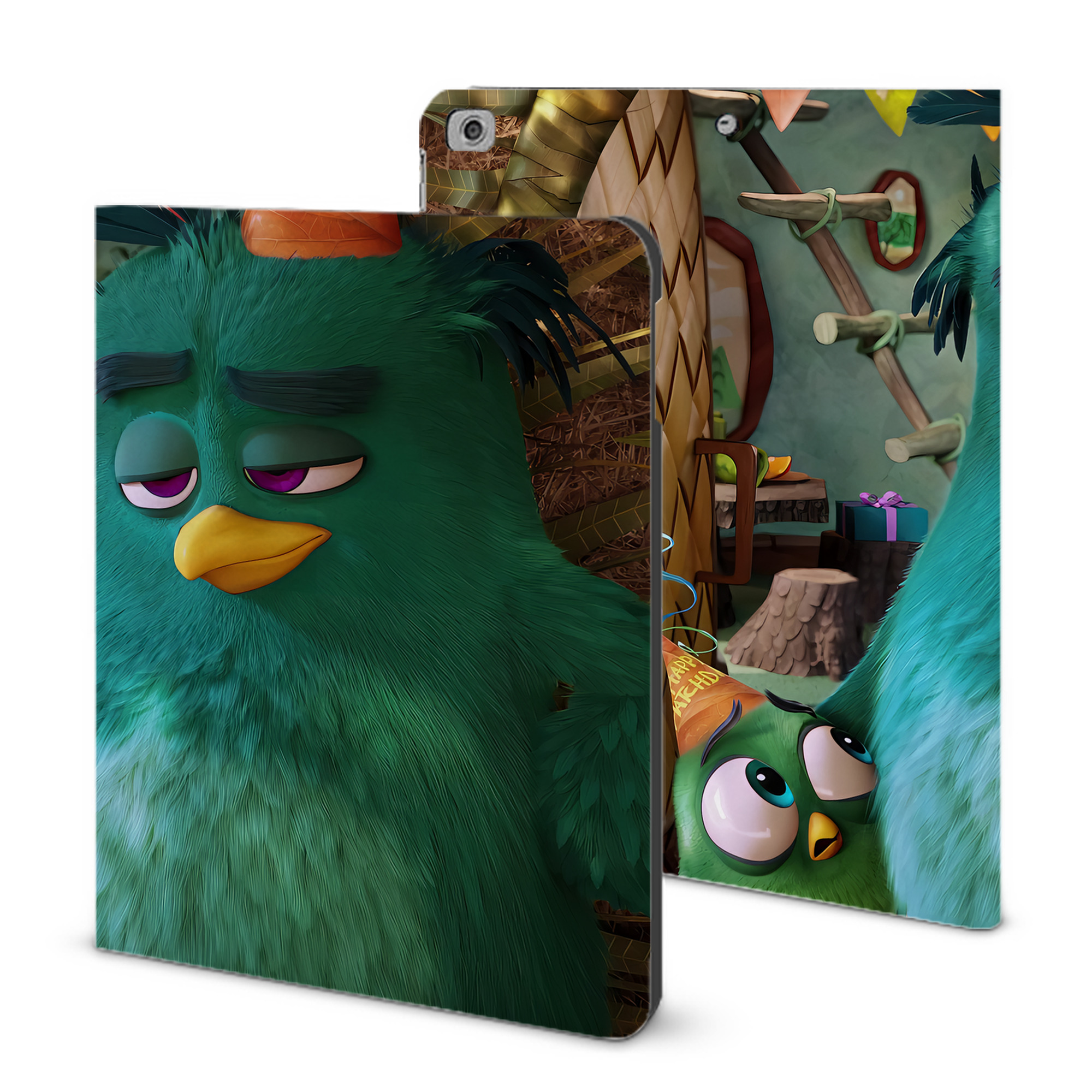 （画像用） Angry Birds アングリーバード IPad ケース ブック型 PUレザー TPU 耐衝撃 軽量 薄型 ペン収納なし 全面保護 IPad 各モデル対応